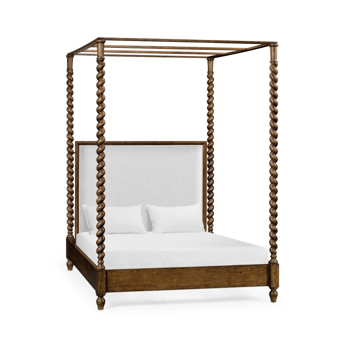 Four Poster Warm Chestnut UK King Daybed