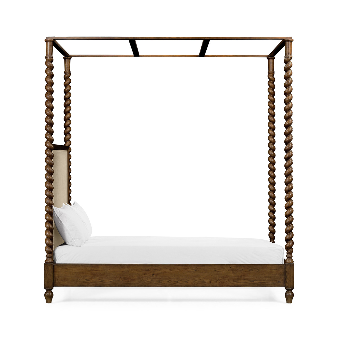 Four Poster Warm Chestnut UK Queen Daybed