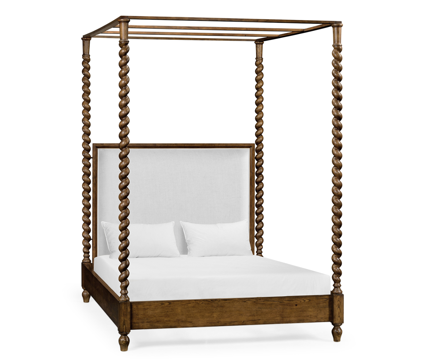 Four Poster Warm Chestnut UK Queen Daybed