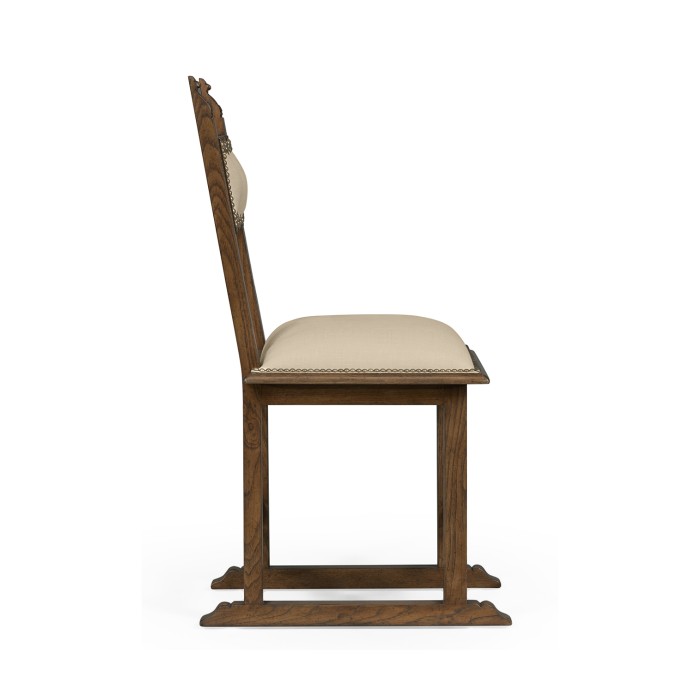 Acanthus Carved Warm Chestnut Side Chair