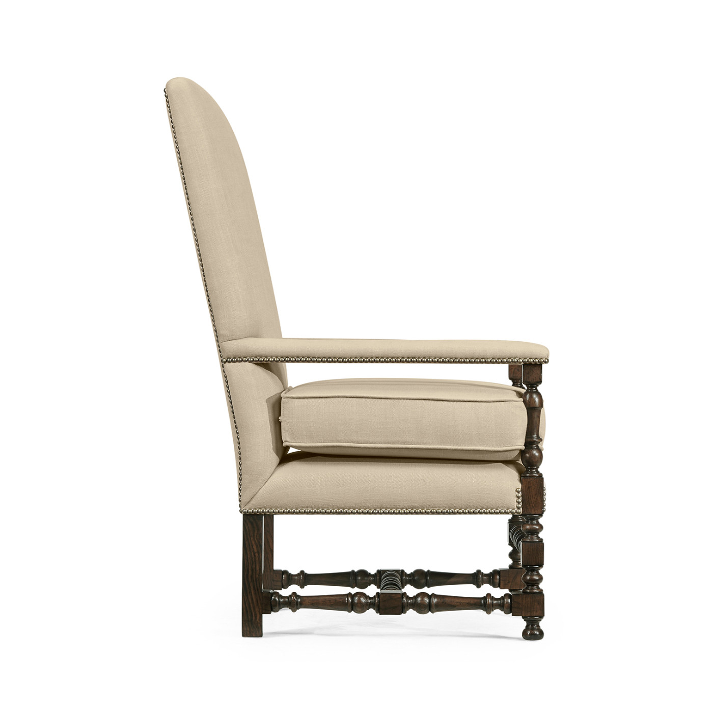 Italian Rich Chestnust Arm Chair