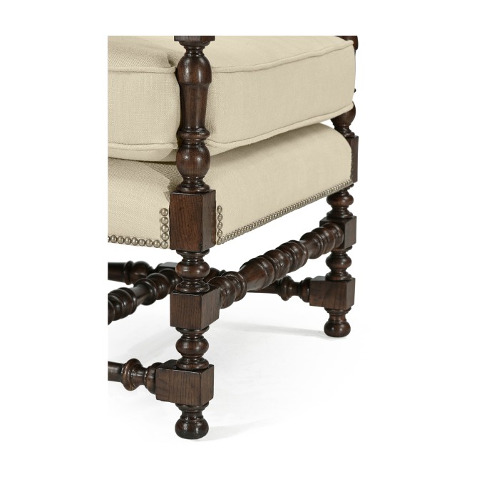 Italian Rich Chestnust Arm Chair