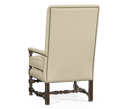 Italian Rich Chestnust Arm Chair