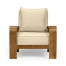 Moderne Medium Brown Elm Lounge Chair