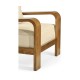 Moderne Medium Brown Elm Lounge Chair