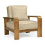 Moderne Medium Brown Elm Lounge Chair