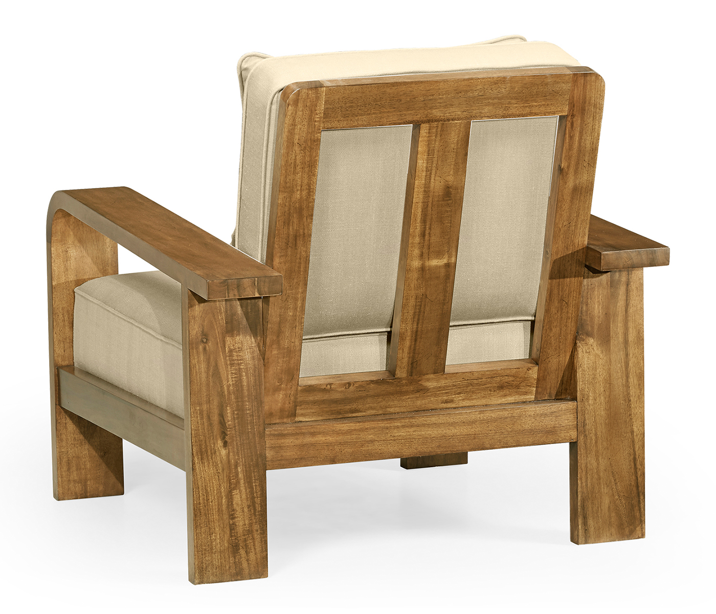 Moderne Medium Brown Elm Lounge Chair