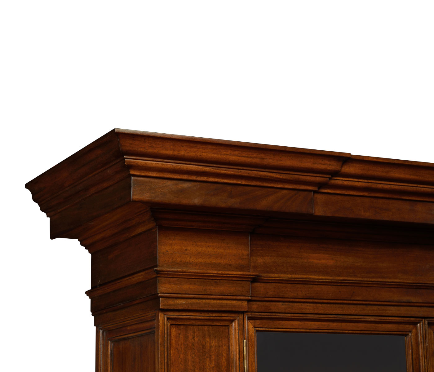 Venetian English Mahogany Bookcase