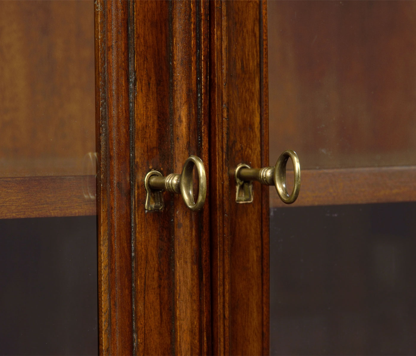 Venetian English Mahogany Bookcase