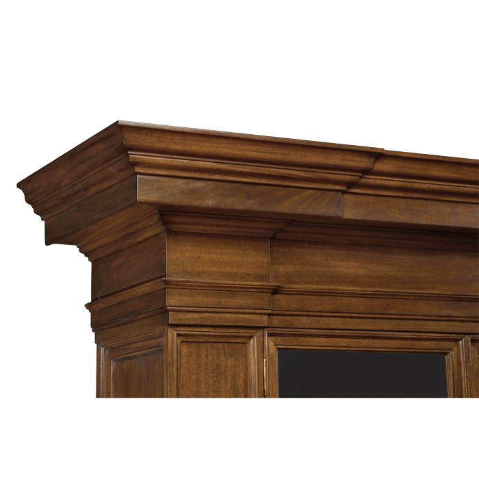 Venetian English Mahogany Bookcase