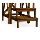 Decorative Warm Chestnut Library Stairs
