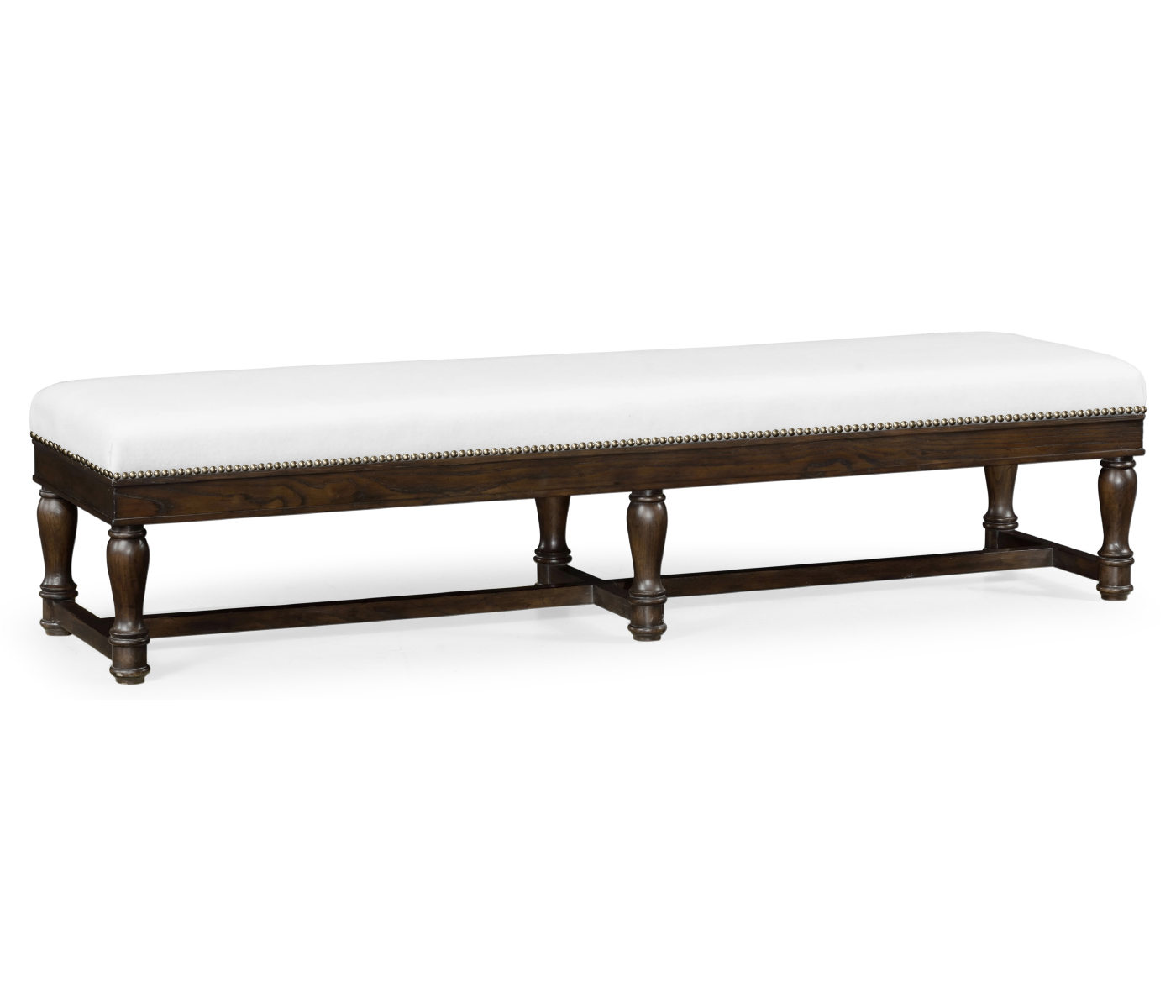 Low Rectangular Rich Chestnut Bench
