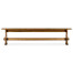 Medium Brown Elm Bench