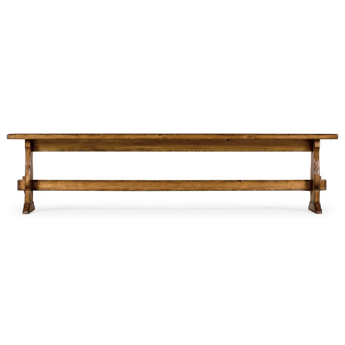 Medium Brown Elm Bench