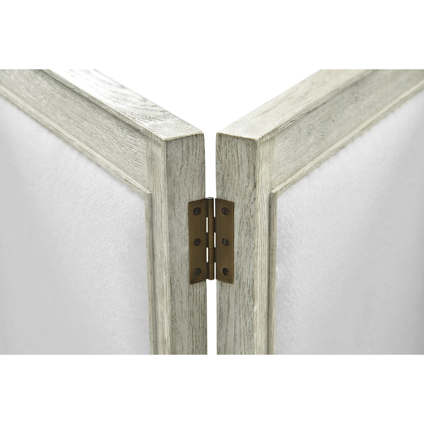 Light Grey Oak Screen, Upholstered in COM by Distributor