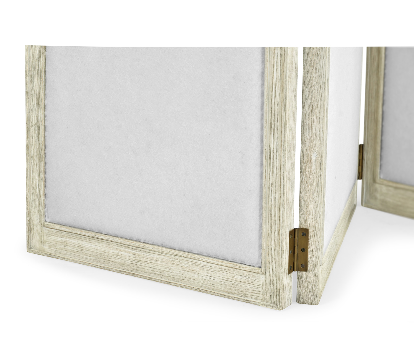 Light Grey Oak Screen, Upholstered in COM by Distributor