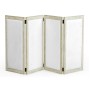 Light Grey Oak Screen, Upholstered in COM