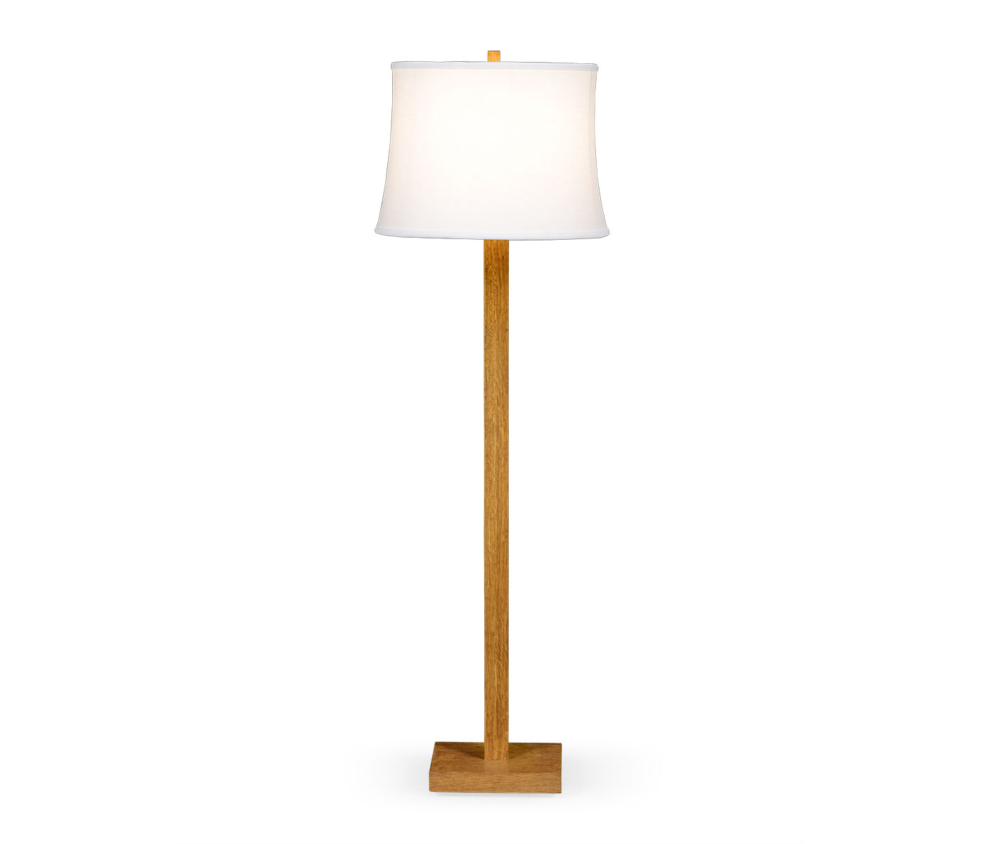 Brushed Golden Oak Floor Lamp