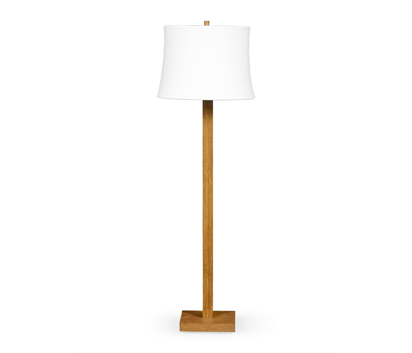 Brushed Golden Oak Floor Lamp
