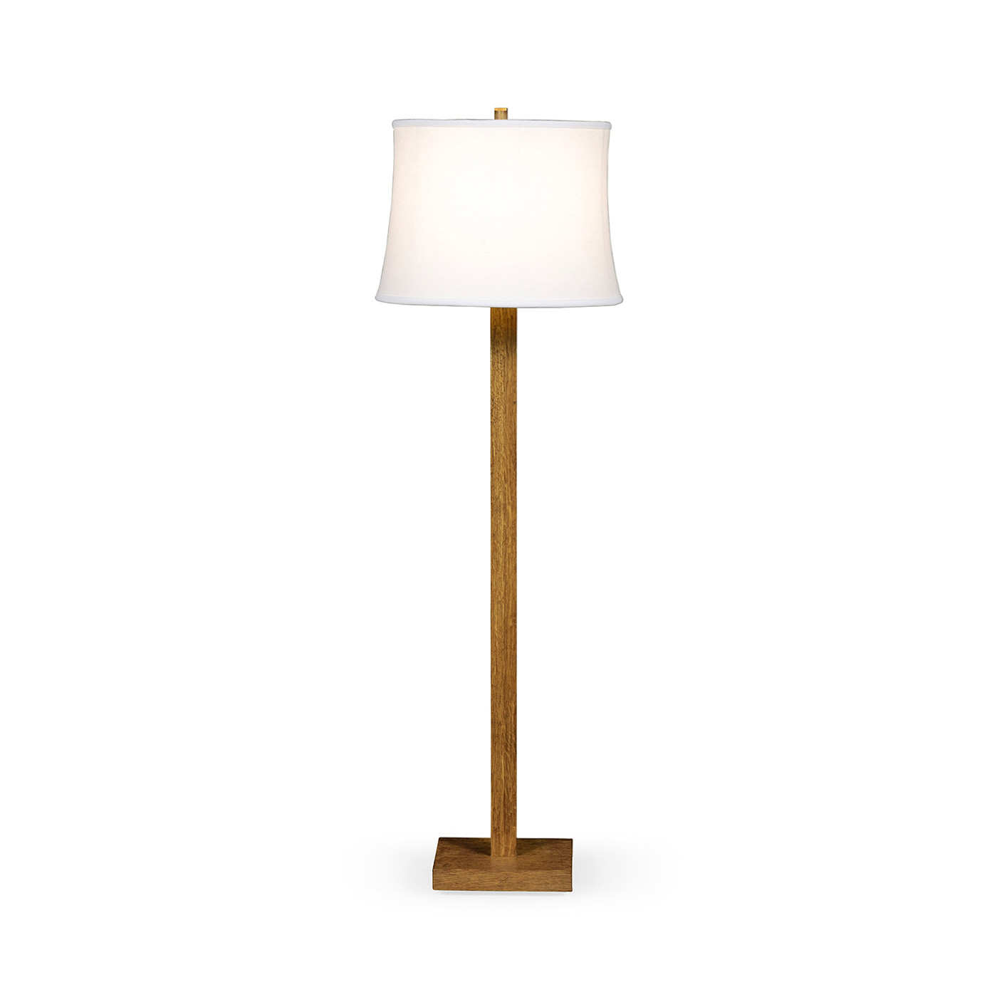 Brushed Golden Oak Floor Lamp