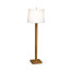 Brushed Golden Oak Floor Lamp