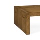 Low Rectangular Brushed Medium Brown Oak Coffee Table