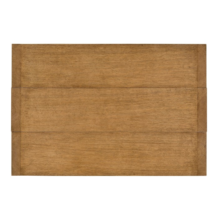 Low Rectangular Brushed Medium Brown Oak Coffee Table
