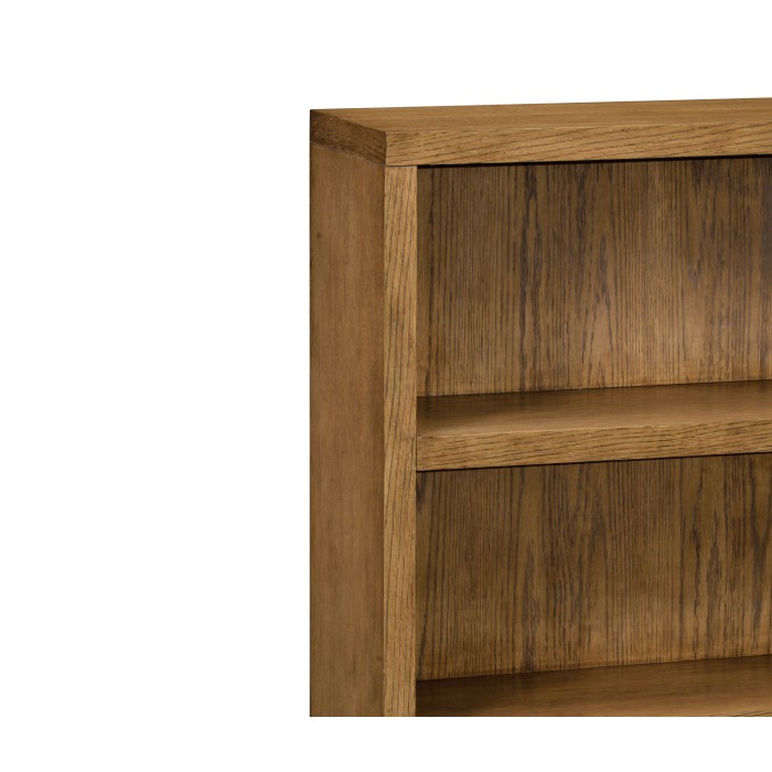 Brushed Medium Brown Oak Bookcase