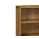 Brushed Medium Brown Oak Bookcase