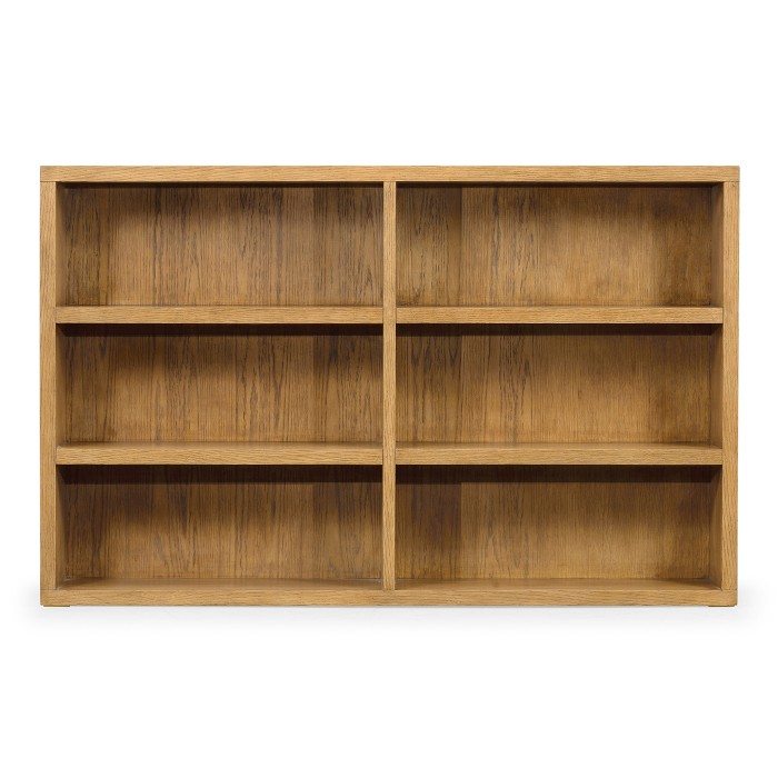 Brushed Medium Brown Oak Bookcase