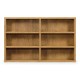 Brushed Medium Brown Oak Bookcase