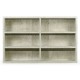 Light Grey Oak Bookcase