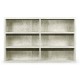 Light Grey Oak Bookcase