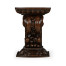Hand Carved Rich Chestnut Corbel End Table