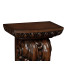Hand Carved Rich Chestnut Corbel End Table