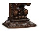 Hand Carved Rich Chestnut Corbel End Table