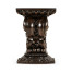 Hand Carved Rich Chestnut Corbel End Table