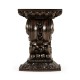 Hand Carved Rich Chestnut Corbel End Table