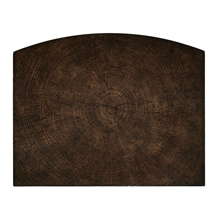 Hand Carved Rich Chestnut Corbel End Table