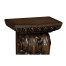Hand Carved Rich Chestnut Corbel End Table