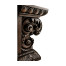 Hand Carved Rich Chestnut Corbel End Table