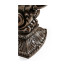 Hand Carved Rich Chestnut Corbel End Table