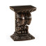 Hand Carved Rich Chestnut Corbel End Table