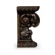 Hand Carved Rich Chestnut Corbel End Table
