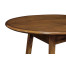 Round Honey Walnut Cricket End Table