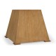 Square Brushed Medium Brown Oak End Table
