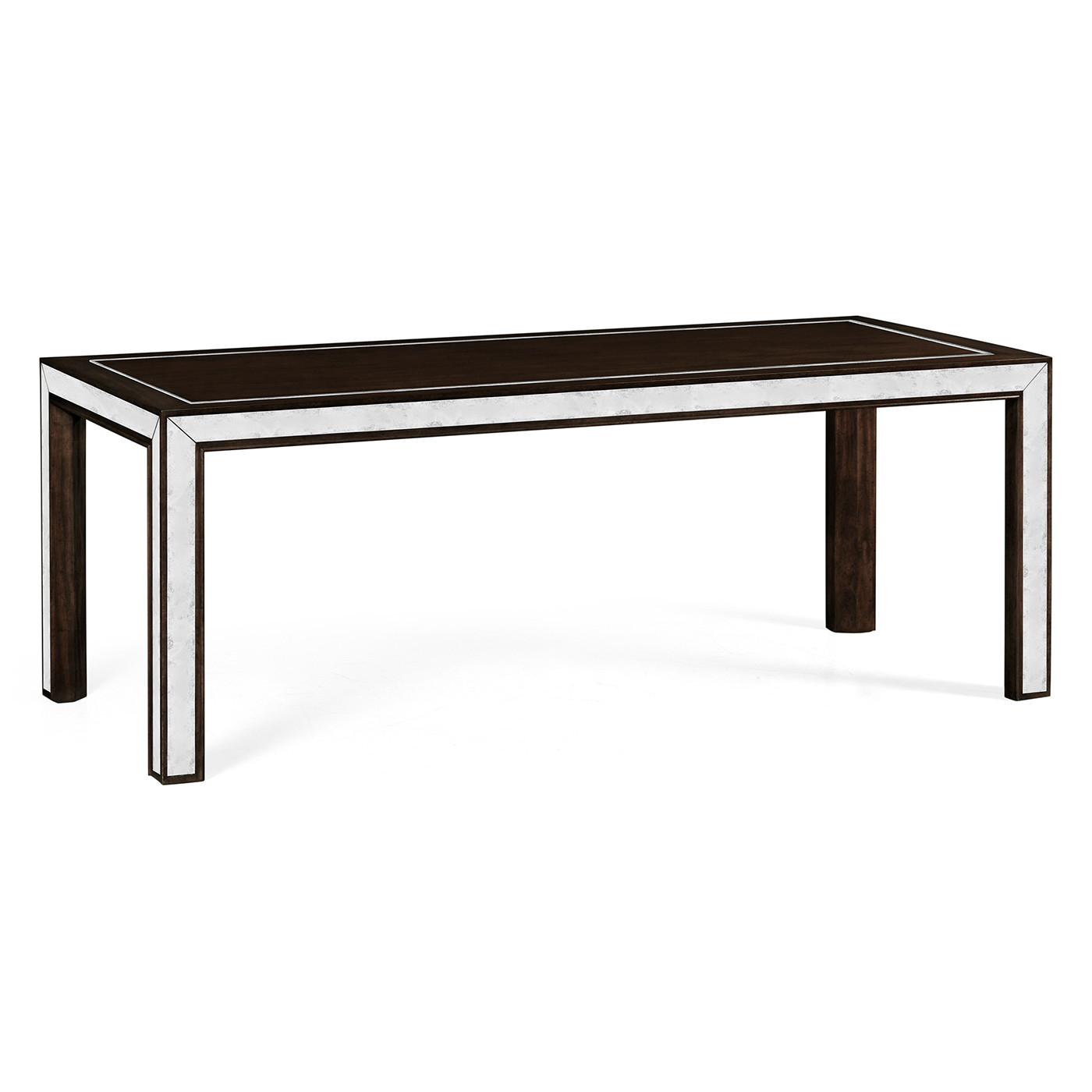 Ebonised & Mirror Parson Dining Table 80