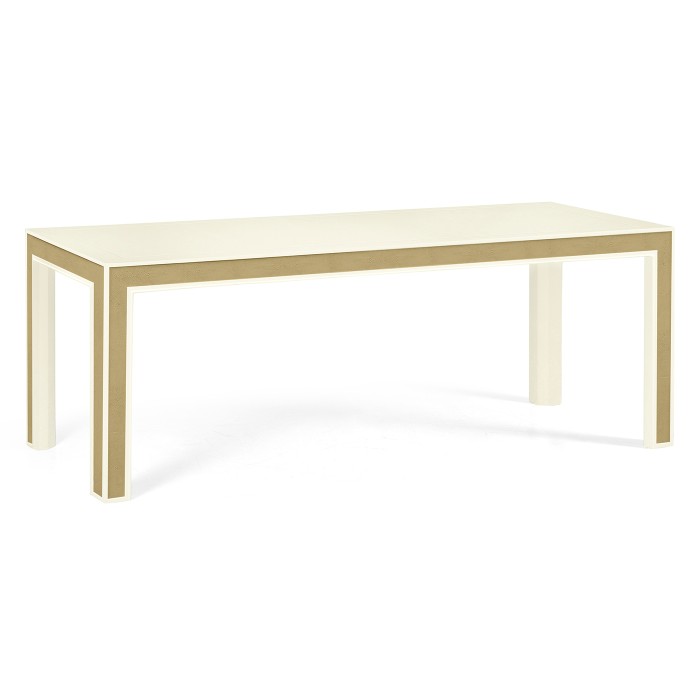 Ivory & Shagreen Parson Dining Table 80