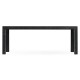 Ebonised & Rattan Parson Dining Table 80