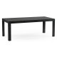 Ebonised & Rattan Parson Dining Table 80